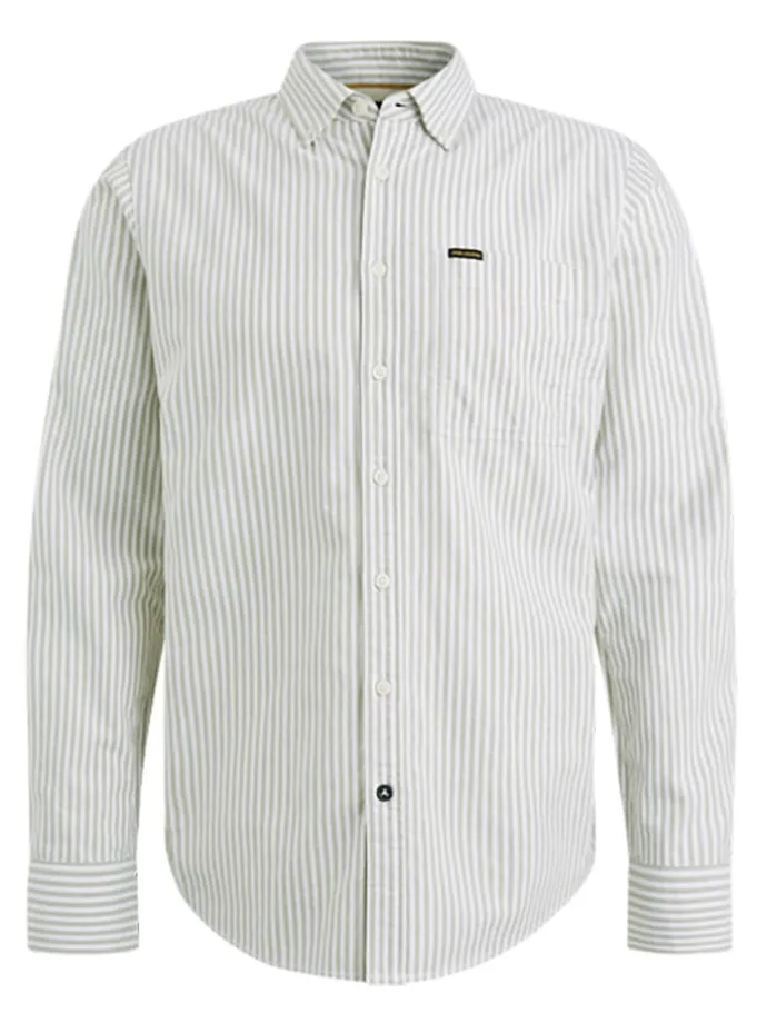 Hemd in Beige/ Weiß