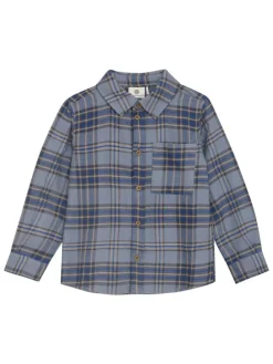 Hemd in Hellblau/ Beige