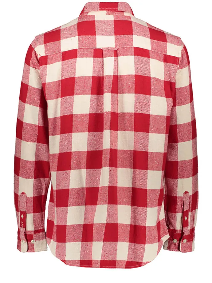 Hemd in Rot/ Creme