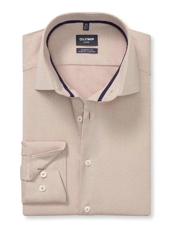 Hemd "Luxor" - Modern fit - in Beige