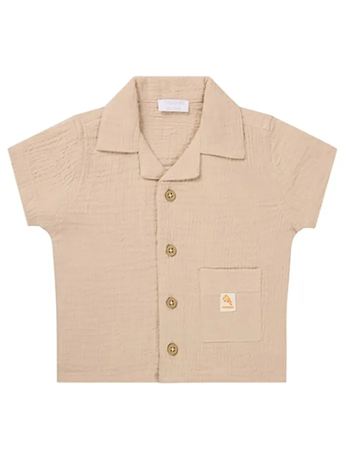 Hemd "Obonas" in Beige