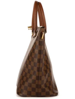 Henkeltasche in Braun/ Hellbraun - (B)29 x (H)27 x (T)15 cm
