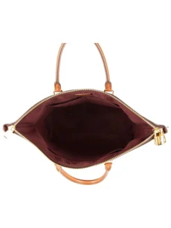 Henkeltasche in Braun/ Hellbraun - (B)29 x (H)27 x (T)15 cm