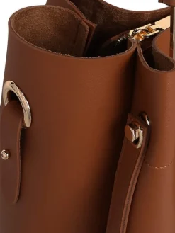 Henkeltasche in Hellbraun - (B)34 x (H)33 x (T)16 cm