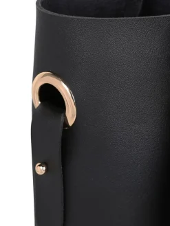 Henkeltasche in Schwarz - (B)34 x (H)33 x (T)16 cm