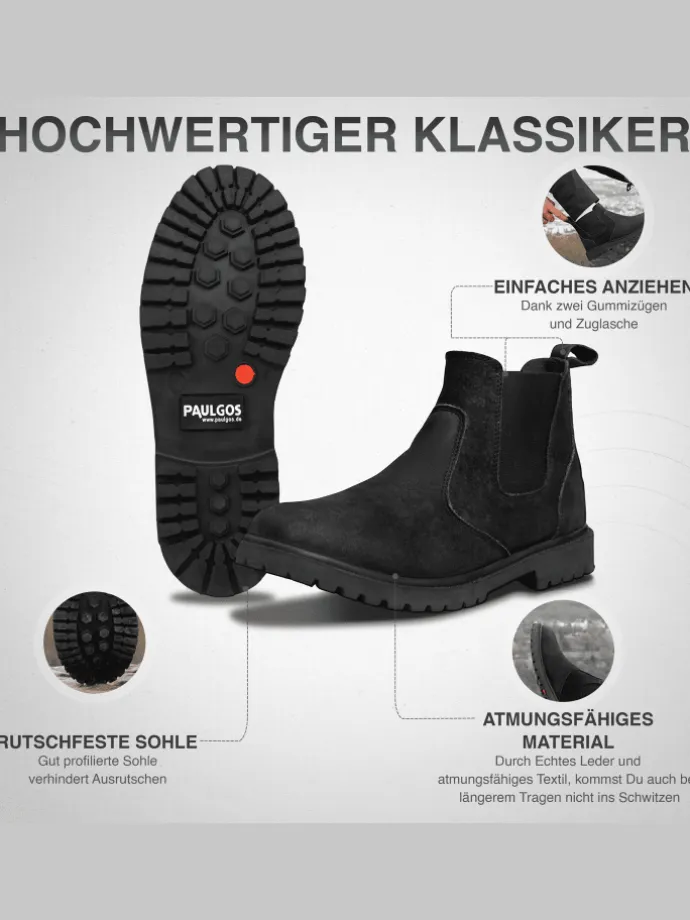 Herren Chelsea Boots, Stiefeletten, Schuhe in Schwarz