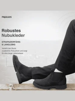Herren Chelsea Boots, Stiefeletten, Schuhe in Schwarz