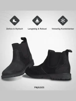 Herren Chelsea Boots, Stiefeletten, Schuhe in Schwarz