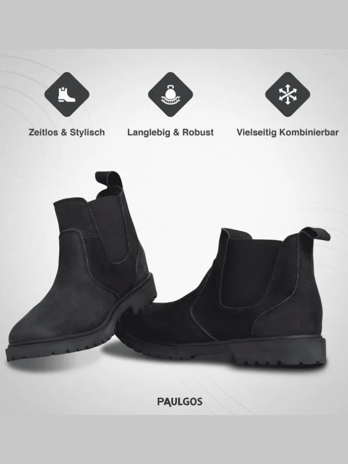 Herren Chelsea Boots, Stiefeletten, Schuhe in Schwarz