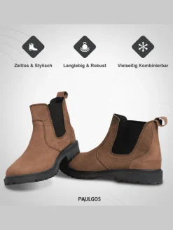 Herren Chelsea Boots, Stiefeletten, Schuhe in Dunkelbraun