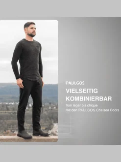 Herren Chelsea Boots, Stiefeletten, Schuhe in Dunkelgrau