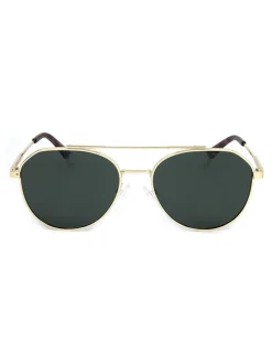 Herren-Sonnenbrille in Gold/ Grün