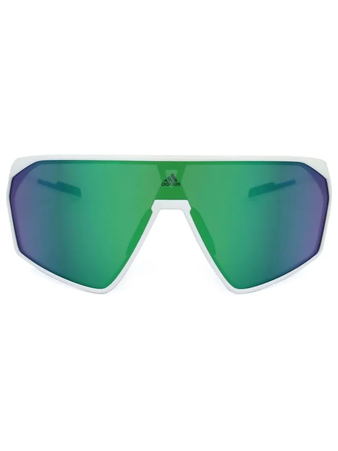 Herren-Sonnenbrille in Grün/ Weiß