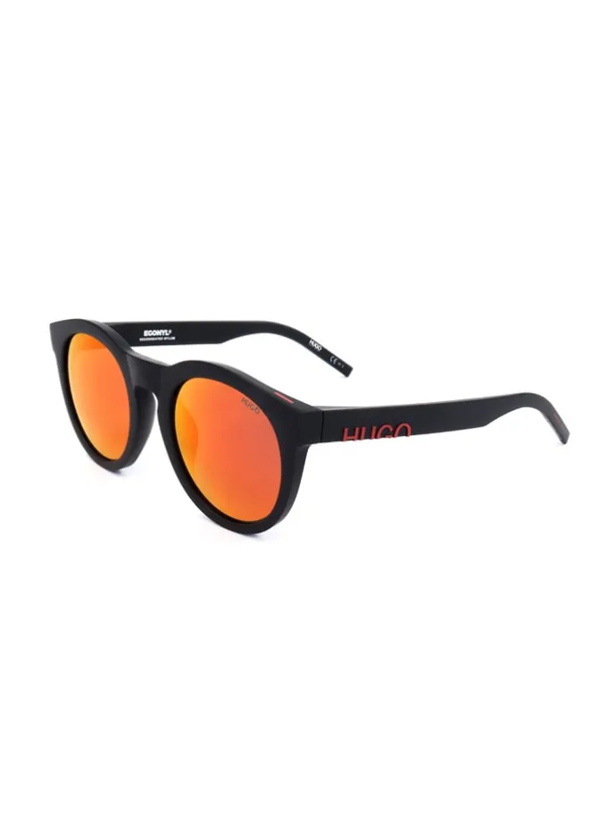 Herren-Sonnenbrille in Schwarz/ Orange