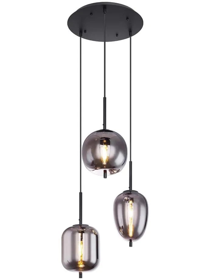 Hängeleuchte "Backy" in Grau - Ø 46 cm