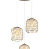 Hängeleuchte ''Dichti'' in Gold - (H)120 x Ø 39,4 cm