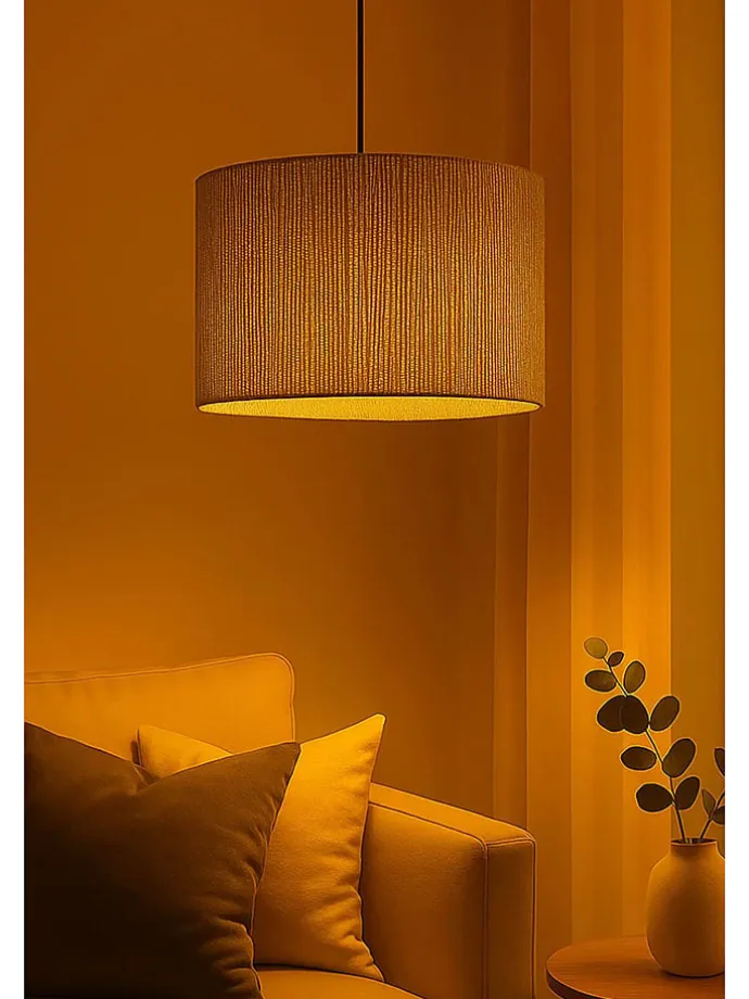 Hängeleuchte in Grün - (H)60 x Ø 30 cm