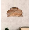 Hängeleuchte in Hellbraun - (H)65 x Ø 36 cm