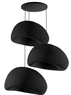 Hängeleuchte in Schwarz - (B)80 x (H)120 cm