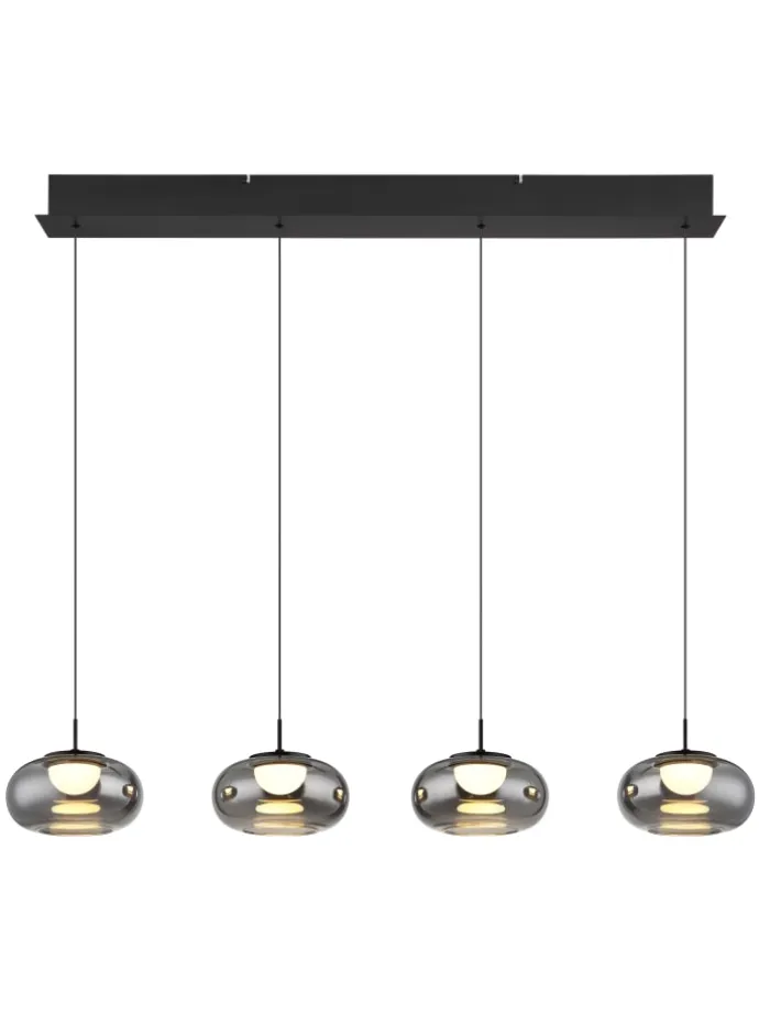 Hängeleuchte "QUINTARA" in black