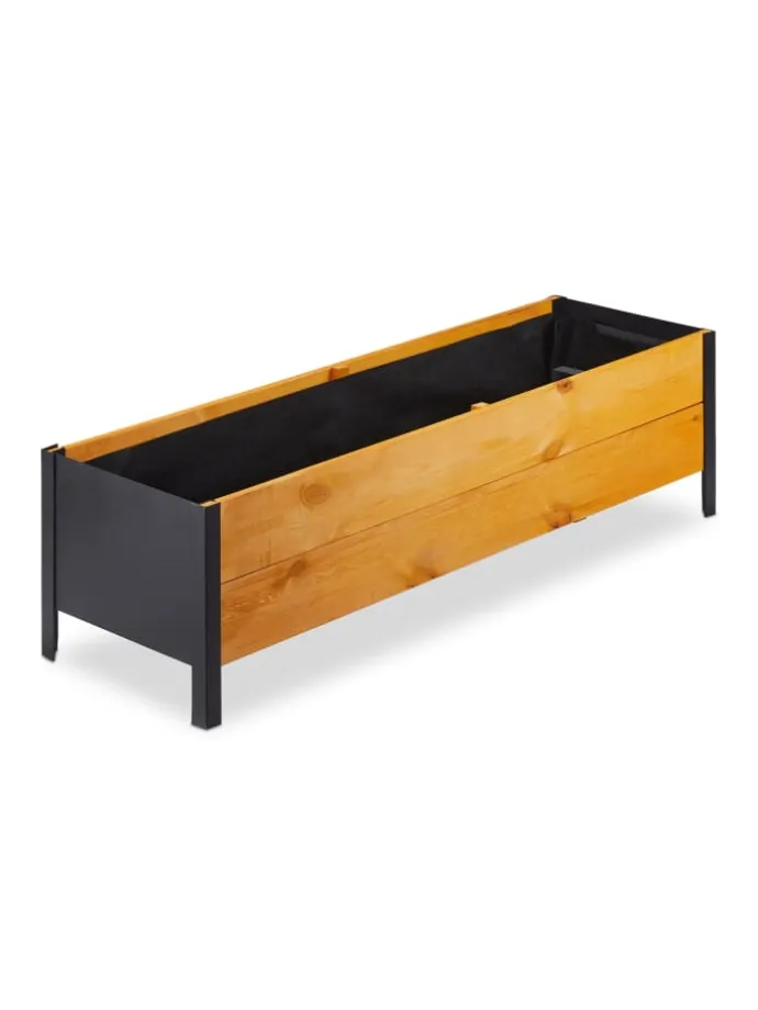 Hochbeet in Natur - (B)118 x (H)32,5 x (T)35 cm