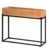 Hochbeet L32, Gestell schwarz, naturfarben