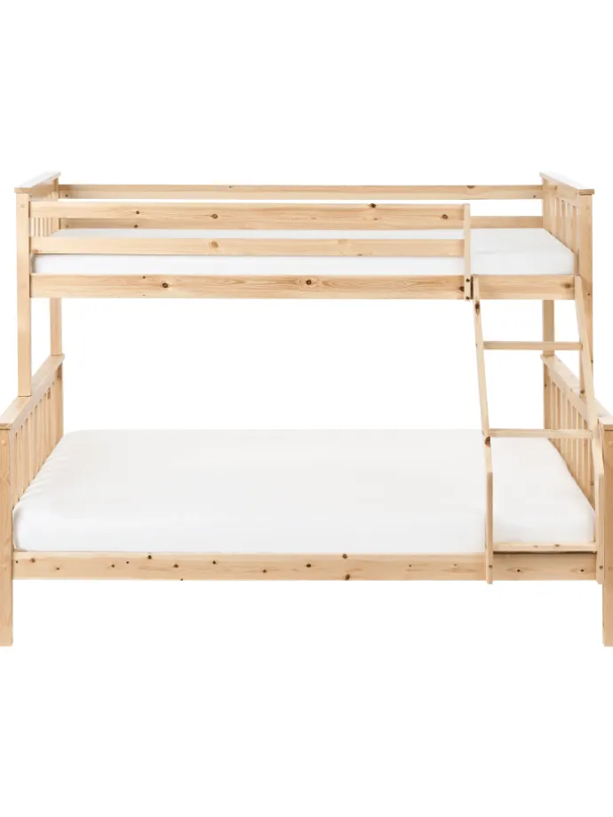 Hochbett BIERNE in Braun - (W) 149 x (H) 150 x (L) 210 cm