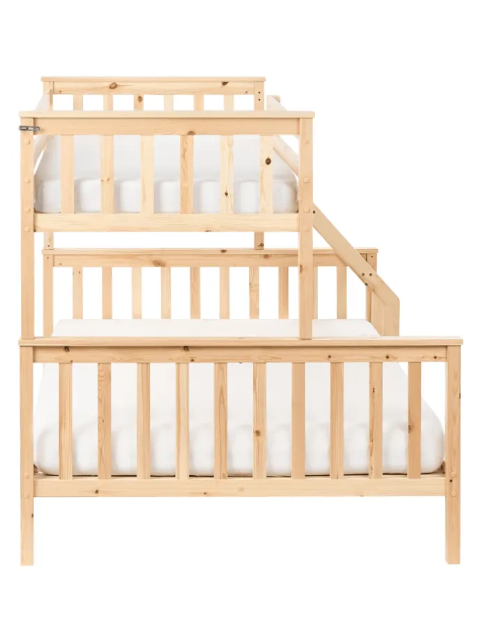 Hochbett BIERNE in Braun - (W) 149 x (H) 150 x (L) 210 cm