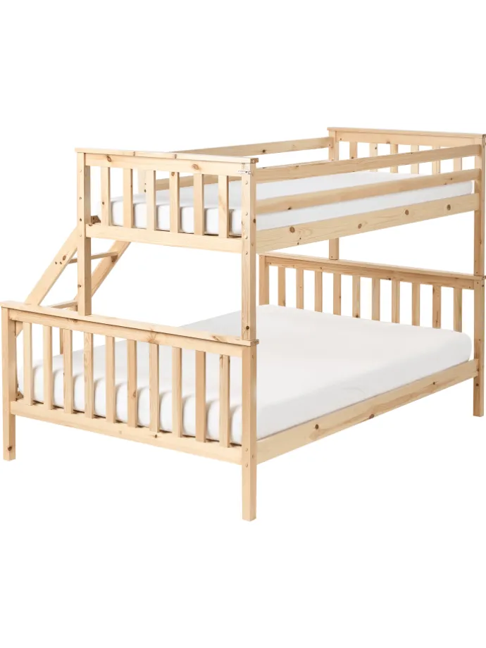 Hochbett BIERNE in Braun - (W) 149 x (H) 150 x (L) 210 cm