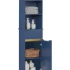 Hochschrank in Blau - (B)35 x (H)170 x (T)30cm