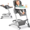 Hochstuhl & Babyliege ab Geburt - Grow Up in schwarz,grau