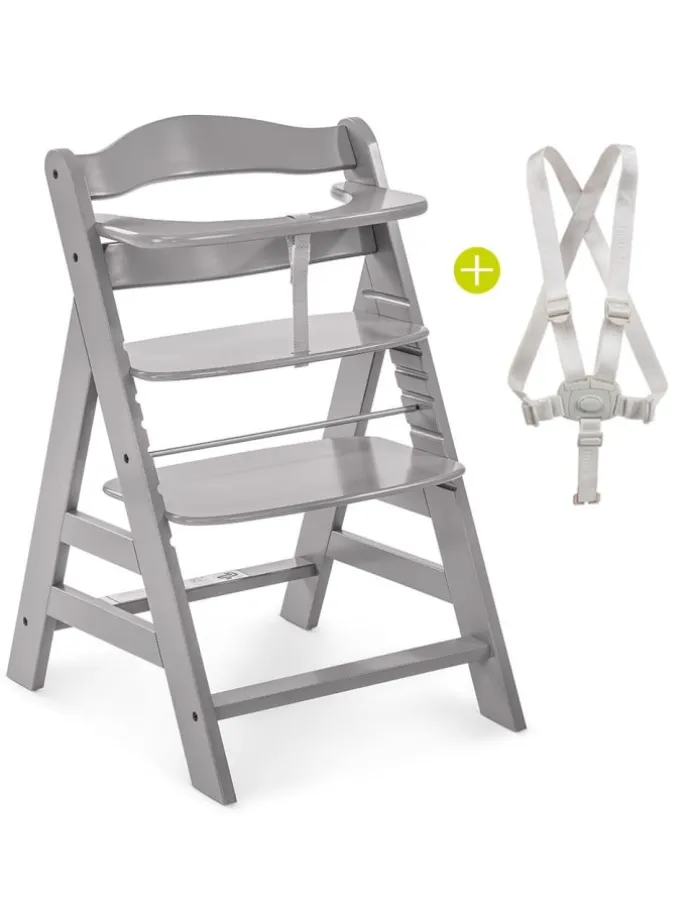 Hochstuhl Alpha Plus - Grey in grau