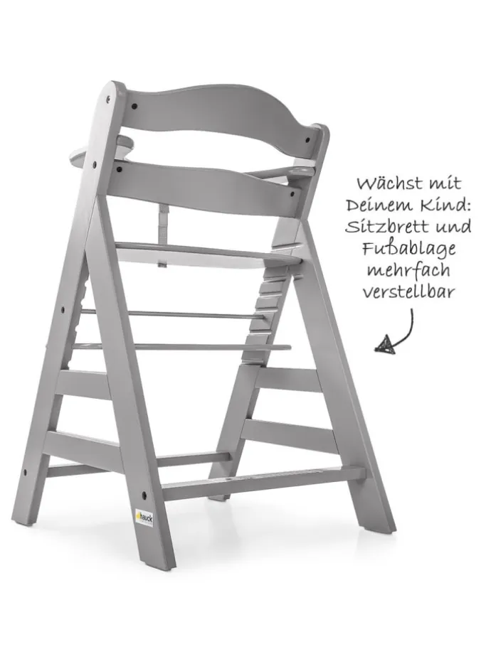 Hochstuhl Alpha Plus - Grey in grau