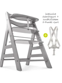 Hochstuhl Alpha Plus - Grey in grau