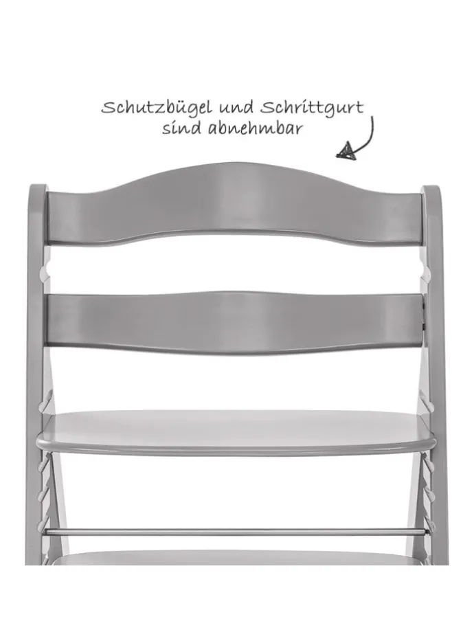 Hochstuhl Alpha Plus - Grey in grau