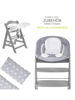 Hochstuhl Alpha Plus - Grey in grau
