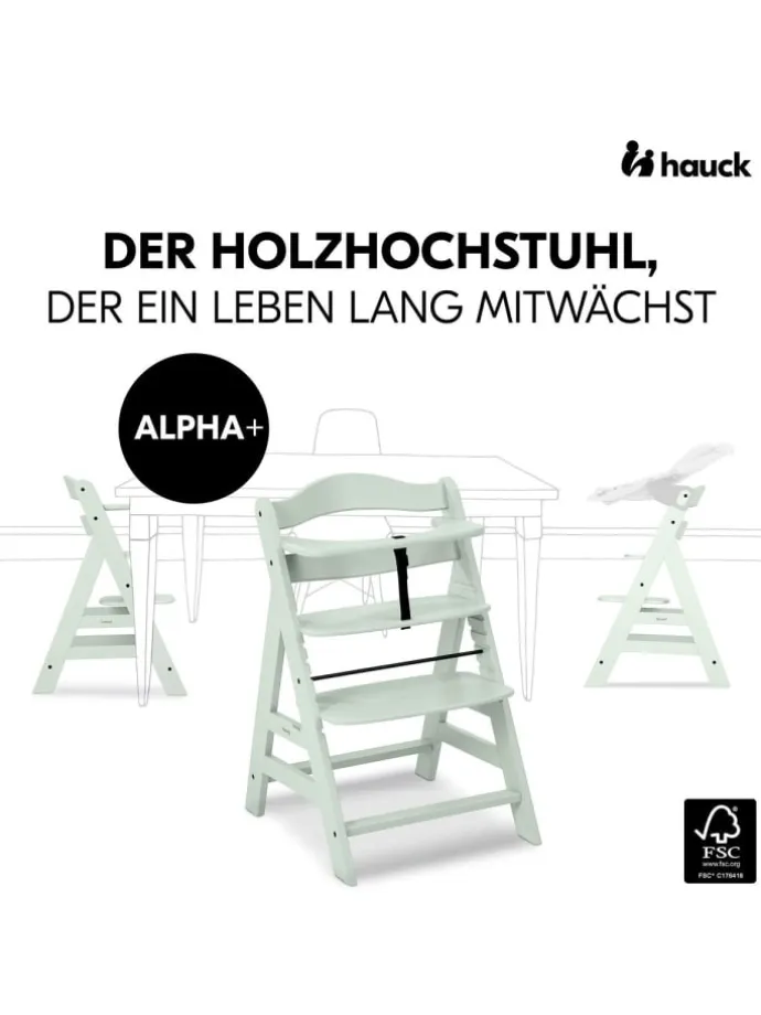 Hochstuhl Alpha Plus Mint - im Sparset inkl. in gruen