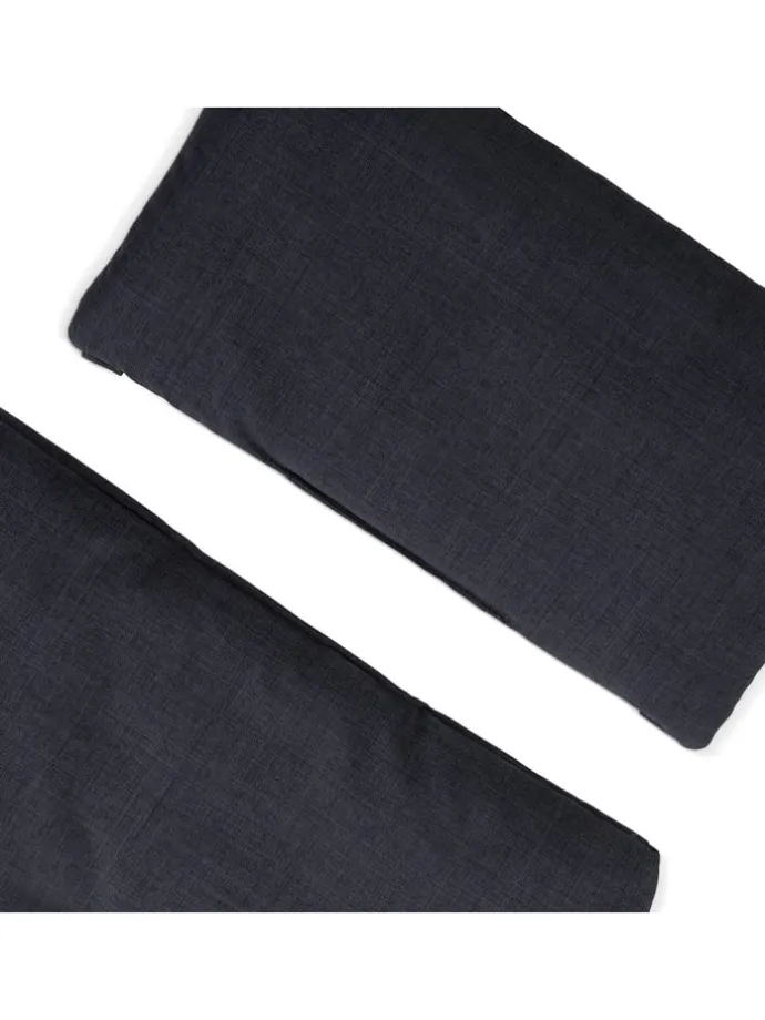 Hochstuhlauflage Deluxe - Melange Charco in schwarz
