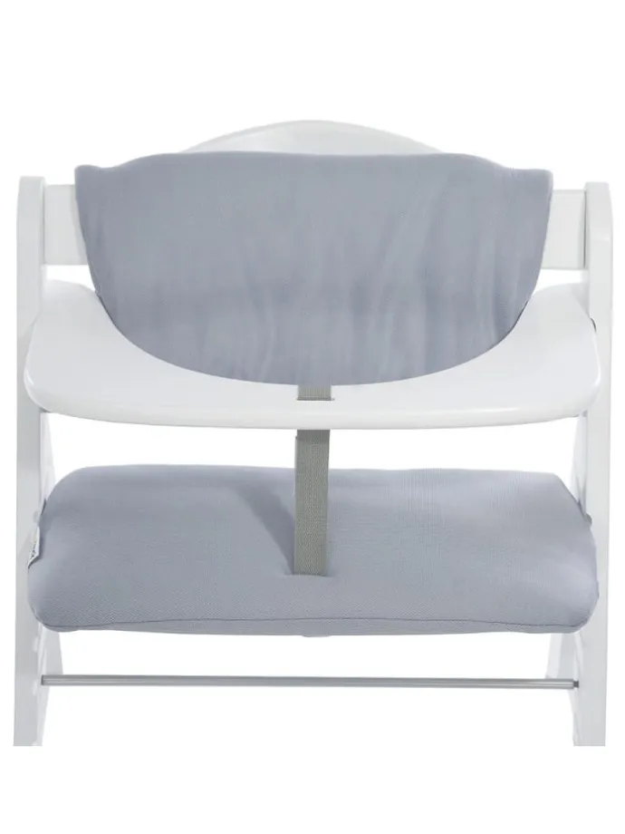 Hochstuhlauflage Deluxe - Stretch Grey in grau