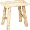 Hocker in Beige - (B)34,5 x (H)31 x (T)23 cm