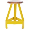 Hocker Metall Holz 32 x 32 cm