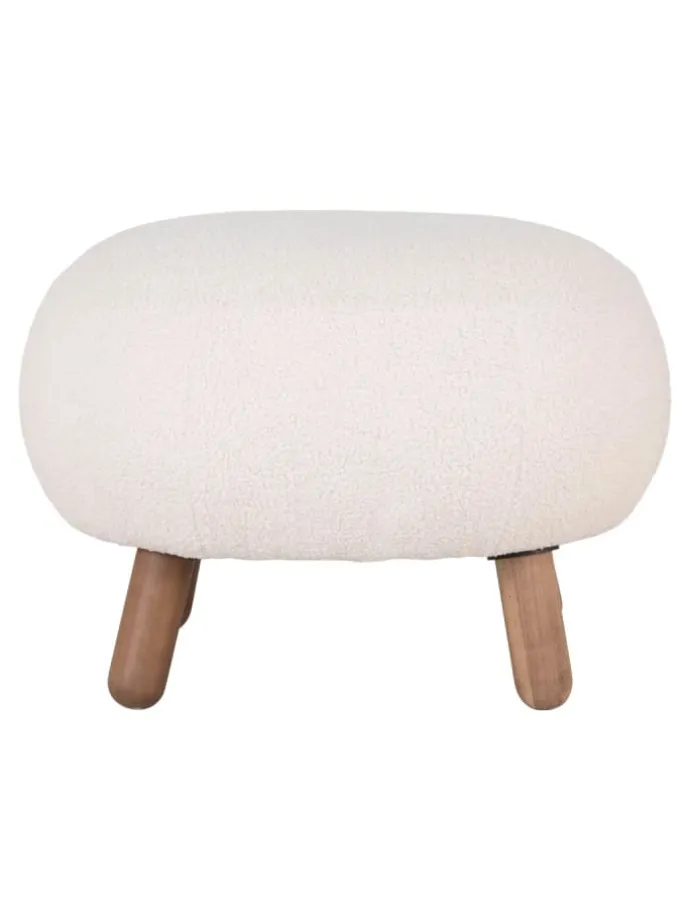 Hocker Savona Weiß 60 x 50 cm