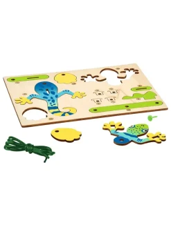 Holzbausatz "Klettergecko" in Grün/ Blau - ab 8 Jahren