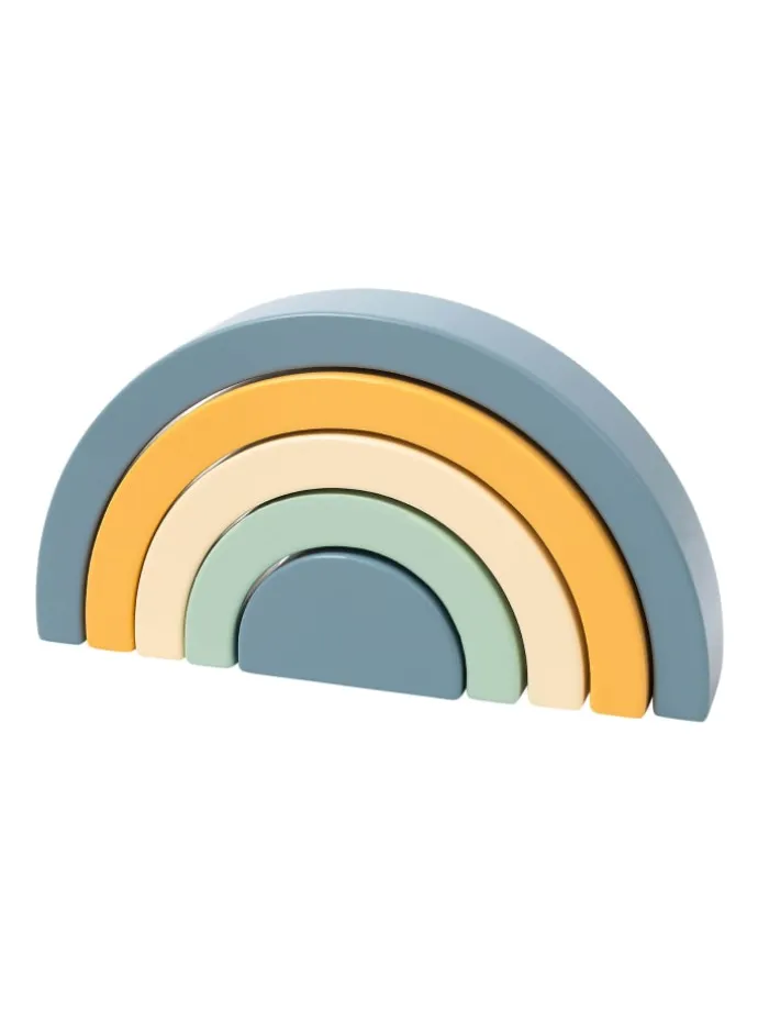 Holzbausteine blau in bunt