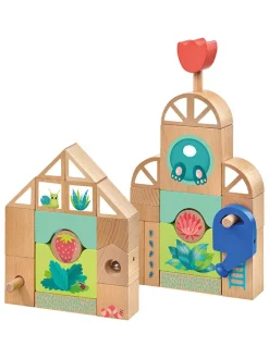 Holzbausteine "Gewächshäuser" - ab 12 Monaten