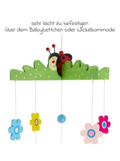 Holz-Mobile Käferchen in bunt
