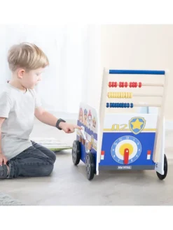 Holz-Schiebebus Paw Patrol – Lauflernhilfe & Puppenwagen, ab 12 Monaten