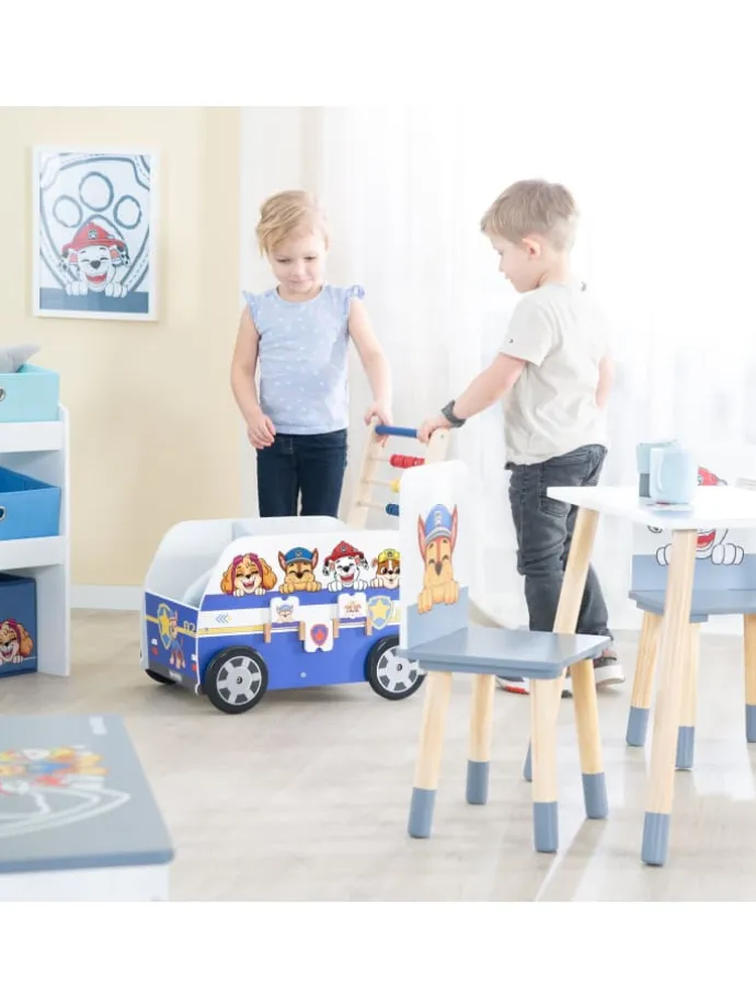 Holz-Schiebebus Paw Patrol – Lauflernhilfe & Puppenwagen, ab 12 Monaten