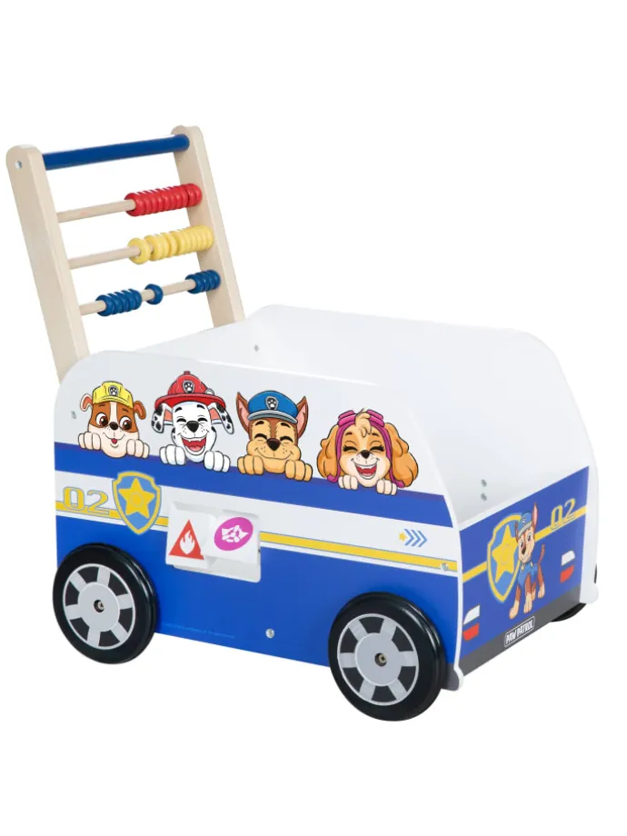Holz-Schiebebus Paw Patrol – Lauflernhilfe & Puppenwagen, ab 12 Monaten