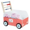 Holz-Schiebebus Peppa Pig – Lauflernhilfe & Puppenwagen, ab 12 Monaten